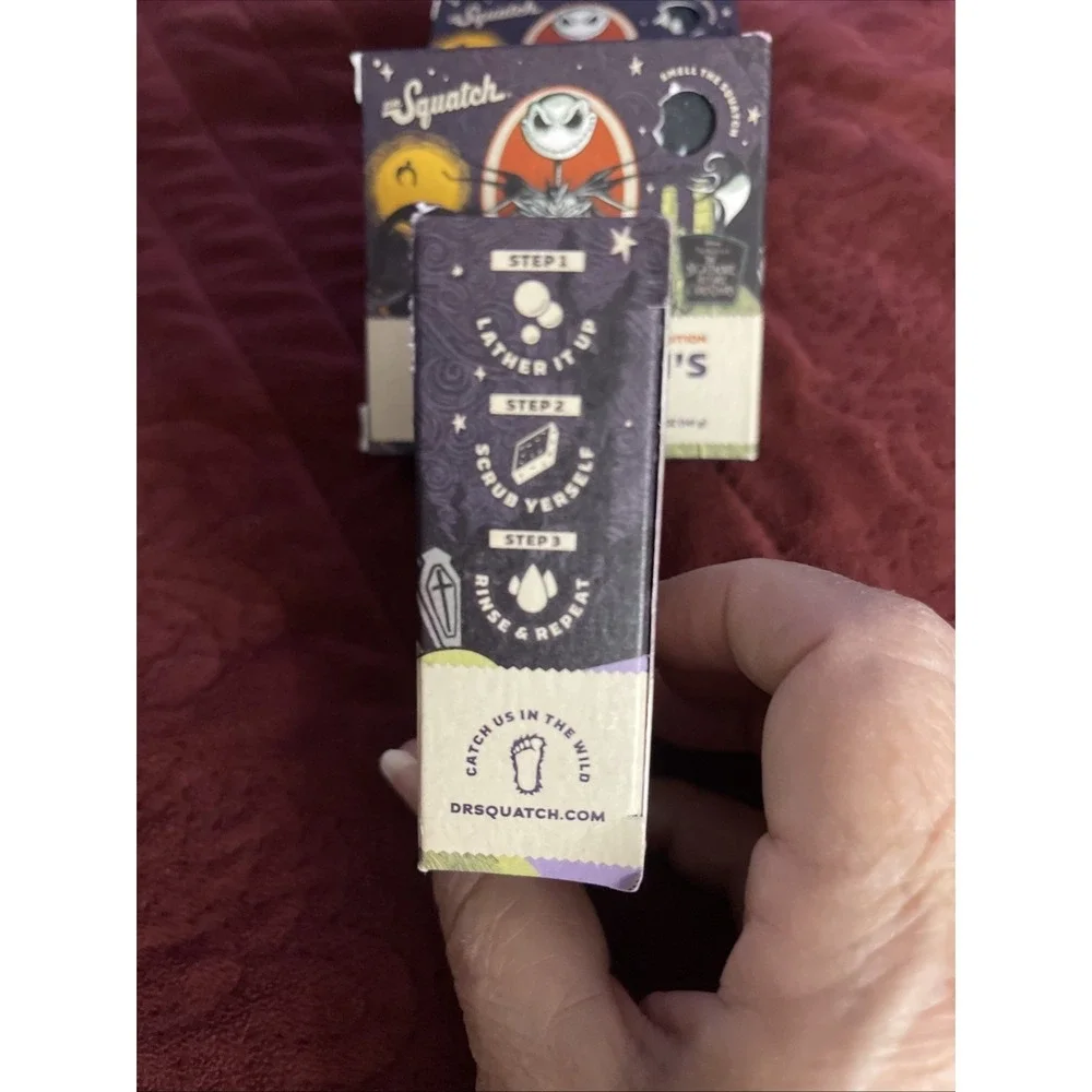 3 Dr. Squatch Ltd Ed‎ Natural Bar Soap Oogie Boogie's Brew Nightmare Before Xmas